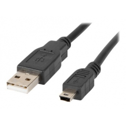 Kabel LANBERG CA-USBK-10CC-0018-BK Lanberg USB 2.0 mini AM-BM5P 1.8m czarny