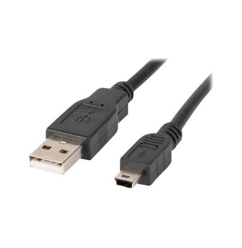 Kabel LANBERG CA-USBK-10CC-0018-BK Lanberg USB 2.0 mini AM-BM5P 1.8m czarny
