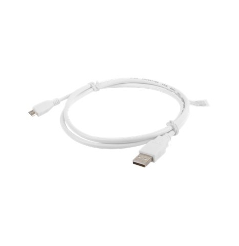 Kabel LANBERG CA-USBM-10CC-0010-W Lanberg USB 2.0 micro AM-MBM5P 1m bialy