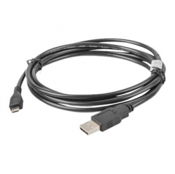 Kabel LANBERG CA-USBM-10CC-0018-BK Lanberg USB 2.0 micro AM-MBM5P 1.8m czarny