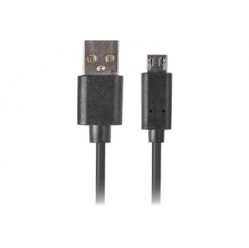 Kabel LANBERG CA-USBM-20CU-0010-BK Lanberg Quick Charge 3.0, USB Micro-B(M)->A(M) 1M Czarny