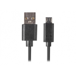 Kabel LANBERG CA-USBM-20CU-0018-BK Lanberg Quick Charge 3.0, USB Micro-B(M)->A(M) 1.8M Czarny