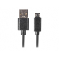Kabel LANBERG CA-USBM-20CU-0030-BK Lanberg Quick Charge 3.0, USB Micro-B(M)->A(M) 3M Czarny