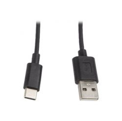 Kabel LANBERG CA-USBO-10CC-0010-BK Lanberg USB 2.0 Type-C(M)-AM 1m czarny