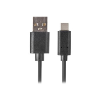 Kabel LANBERG CA-USBO-10CU-0005-BK Lanberg USB-C(M)->A(M) 2.0 0.5M Czarny