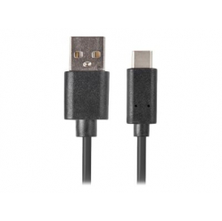 Kabel LANBERG CA-USBO-20CU-0005-BK Lanberg USB-C(M)->A(M) 2.0 QC 3.0 0.5m Czarny