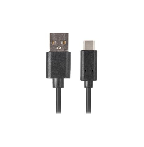 Kabel LANBERG CA-USBO-20CU-0005-BK Lanberg USB-C(M)->A(M) 2.0 QC 3.0 0.5m Czarny