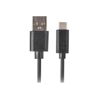 Kabel LANBERG CA-USBO-20CU-0010-BK Lanberg USB-C(M)->A(M) 2.0 QC 3.0 1m Czarny
