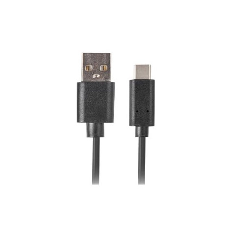 Kabel LANBERG CA-USBO-20CU-0018-BK Lanberg USB-C(M)->A(M) 2.0 QC 3.0 1.8m Czarny