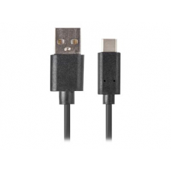 Kabel LANBERG CA-USBO-31CU-0018-BK Lanberg USB-C(M)->A(M) 3.1 1.8M Czarny