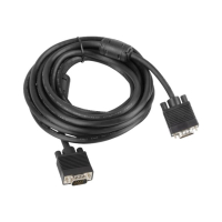 Kabel LANBERG CA-VGAC-10CC-0050-B Lanberg D-Sub VGA M/M ekran ferryt 5m czarny