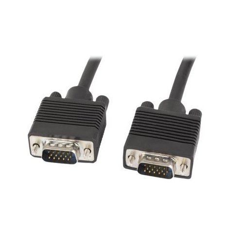 Kabel LANBERG CA-VGAC-10CC-0100-B Lanberg D-Sub VGA M/M ekran ferryt 10m czarny