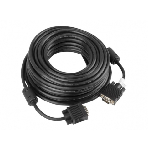 Kabel LANBERG CA-VGAC-10CC-0150-B Lanberg D-Sub VGA M/M ekran ferryt 15m czarny