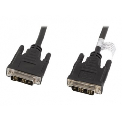 Kabel LANBERG DVI-D M 18+1 DVI-D M 18+1 3m black single link