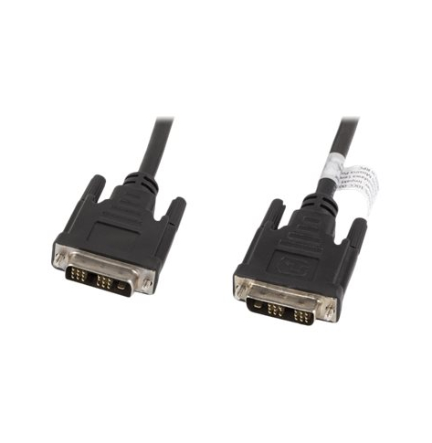 Kabel LANBERG DVI-D M 18+1 DVI-D M 18+1 3m black single link
