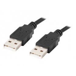 Kabel LANBERG USB-A M/M 2.0 0.5m black