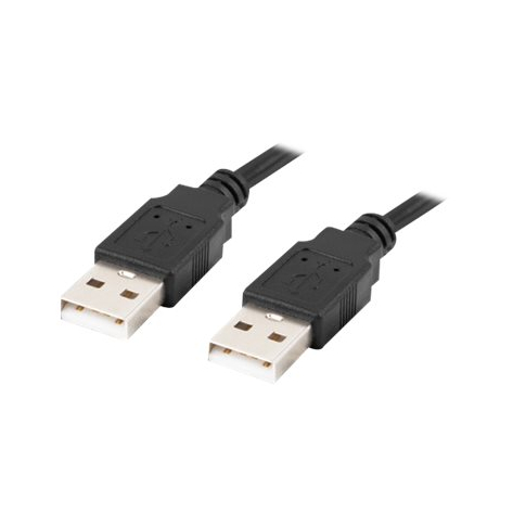 Kabel LANBERG USB-A M/M 2.0 0.5m black