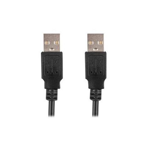 Kabel LANBERG USB-A M/M 2.0 1.0m black