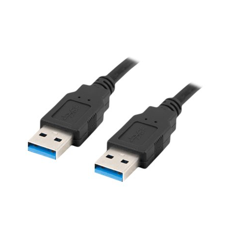 Kabel LANBERG USB-A M/M 3.0 0.5m black