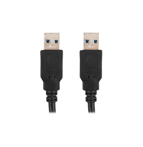 Kabel LANBERG USB-A M/M 3.0 1.0m black