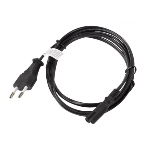 Kabel LANBERG CEE 7/16 IEC 320 C7 euro radio power cord 3m black