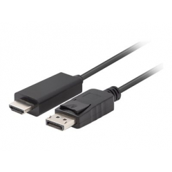 Kabel LANBERG DisplayPort M v1.1->HDMI M 1.8m czarny