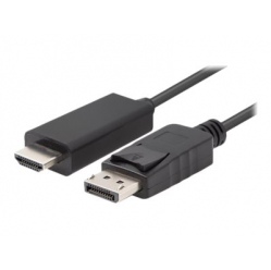 Kabel LANBERG DisplayPort M v1.1->HDMI M 5m czarne