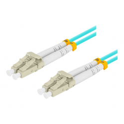 Patchcord LANBERG fiber optic MM LC/UPC-LC/UPC duplex 2m LSZH om3 50/125 3.0mm aqua