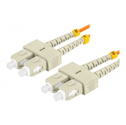 Patchcord LANBERG fiber optic MM SC/UPC-SC/UPC duplex 2m LSZH om2 50/125 3.0mm orange