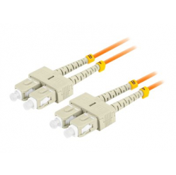 Patchcord LANBERG fiber optic MM SC/UPC-SC/UPC duplex 5m LSZH om2 50/125 3.0mm orange
