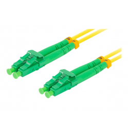Patchcord LANBERG fiber optic SM LC/APC-LC/APC duplex 10m LSZH g657a1 3.0mm yellow