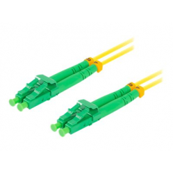 Patchcord LANBERG fiber optic SM LC/APC-LC/APC duplex 1m LSZH g657a1 3.0mm yellow