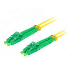 Patchcord LANBERG fiber optic SM LC/APC-LC/APC duplex 3m LSZH g657a1 3.0mm yellow