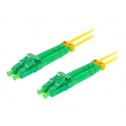 Patchcord LANBERG fiber optic SM LC/APC-LC/APC duplex 5m LSZH g657a1 3.0mm yellow