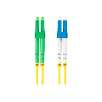 Patchcord LANBERG fiber optic SM LC/APC-LC/UPC duplex 2m LSZH g657a1 3.0mm yellow