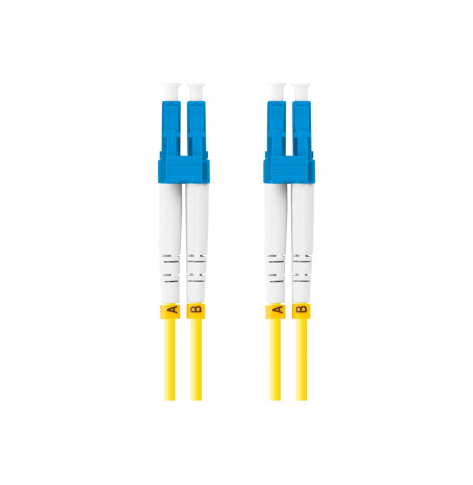 Patchcord LANBERG fiber optic SM LC/UPC-LC/UPC duplex 3m LSZH g657a1 3.0mm yellow
