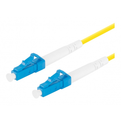 Patchcord LANBERG fiber optic SM LC/UPC-LC/UPC simplex 5m LSZH g657a1 3.0mm yellow