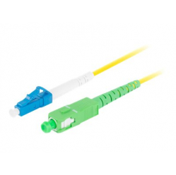 Patchcord LANBERG fiber optic SM LC/UPC-SC/APC simplex 2m LSZH g657a1 3.0mm yellow