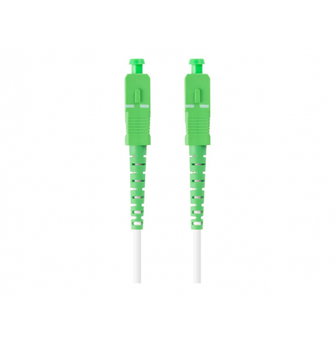 Patchcord LANBERG fiber optic SM SC/APC-SC/APC simplex 20m LSZH g657b3 3.0mm white