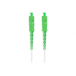 Patchcord LANBERG fiber optic SM SC/APC-SC/APC simplex 25m LSZH g657b3 3.0mm white