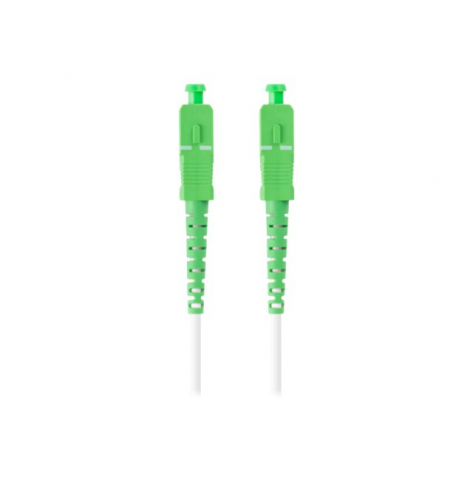 Patchcord LANBERG fiber optic SM SC/APC-SC/APC simplex 25m LSZH g657b3 3.0mm white