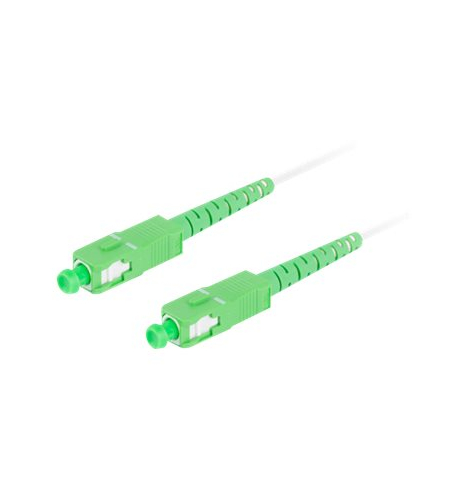 Patchcord LANBERG fiber optic SM SC/APC-SC/APC simplex 35m LSZH g657a2 3.0mm white