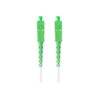 Patchcord LANBERG fiber optic SM SC/APC-SC/APC simplex 40m LSZH g657a2 3.0mm white