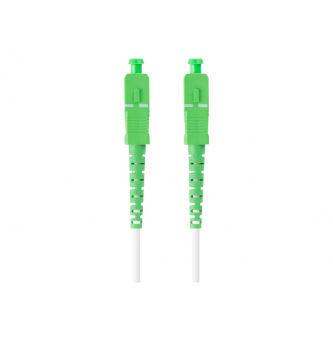 Patchcord LANBERG fiber optic SM SC/APC-SC/APC simplex 40m LSZH g657a2 3.0mm white