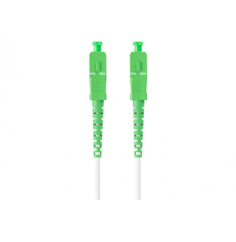 Patchcord LANBERG fiber optic SM SC/APC-SC/APC simplex 40m LSZH g657b3 3.0mm white