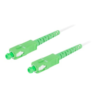 Patchcord LANBERG fiber optic SM SC/APC-SC/APC simplex 5m LSZH g657a2 3.0mm white