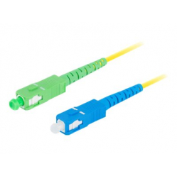 Patchcord LANBERG fiber optic SM SC/APC-SC/UPC simplex 3m LSZH g657a1 3.0mm yellow