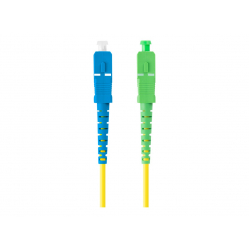 Patchcord LANBERG fiber optic SM SC/APC-SC/UPC simplex 5m LSZH g657a1 3.0mm yellow