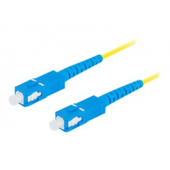 Patchcord LANBERG fiber optic SM SC/UPC-SC/UPC simplex 10m LSZH g657a1 3.0mm yellow