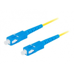 Patchcord LANBERG fiber optic SM SC/UPC-SC/UPC simplex 2m LSZH g657a1 3.0mm yellow